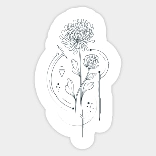 Chrysanthemum (November) Sticker